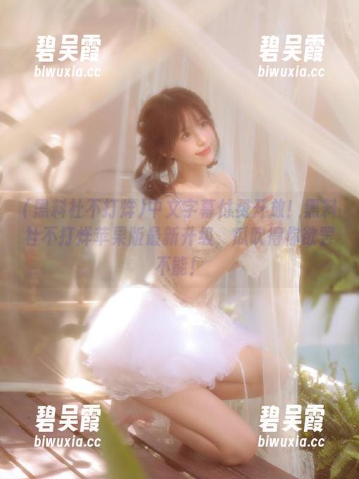 黑料社不打烊 中文字幕付费开放!黑料社不打烊苹果版最新升级,瓜吹得你欲罢不能!